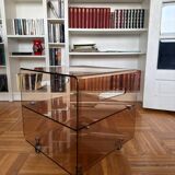 Smoked Plexiglas coffee table