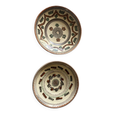 Pair of vintage Horezu plates