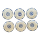 6 K&G Luneville Art Deco Dessert Plates Fructidor Model