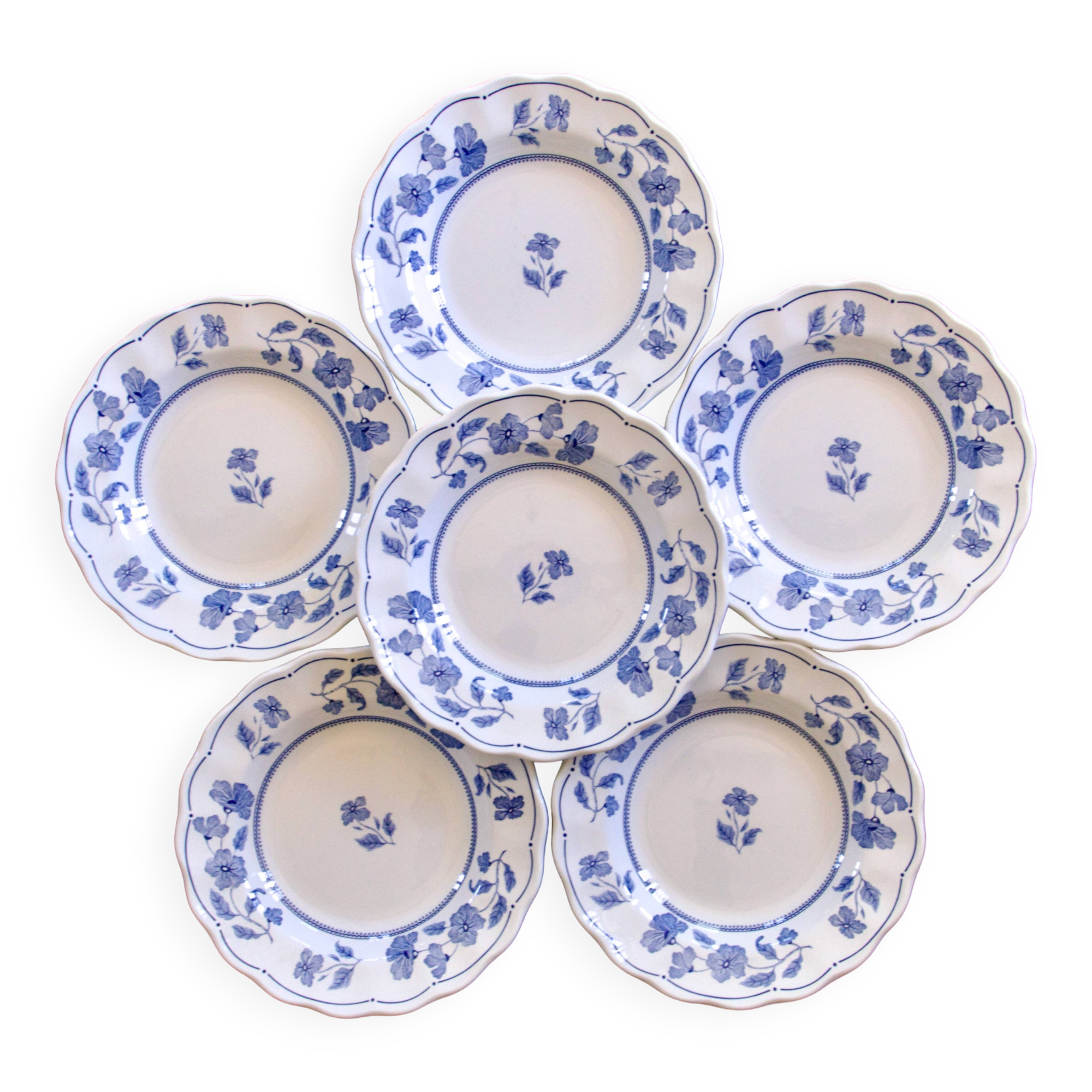 Large vintage Italian plates by Nueva Fontebasso