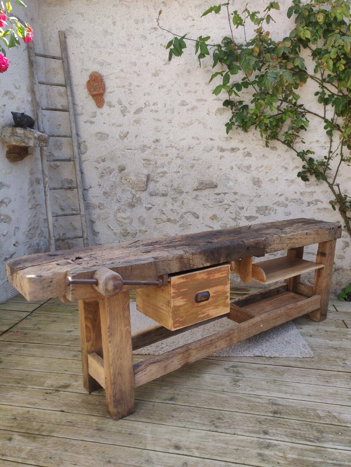 Oak workbench