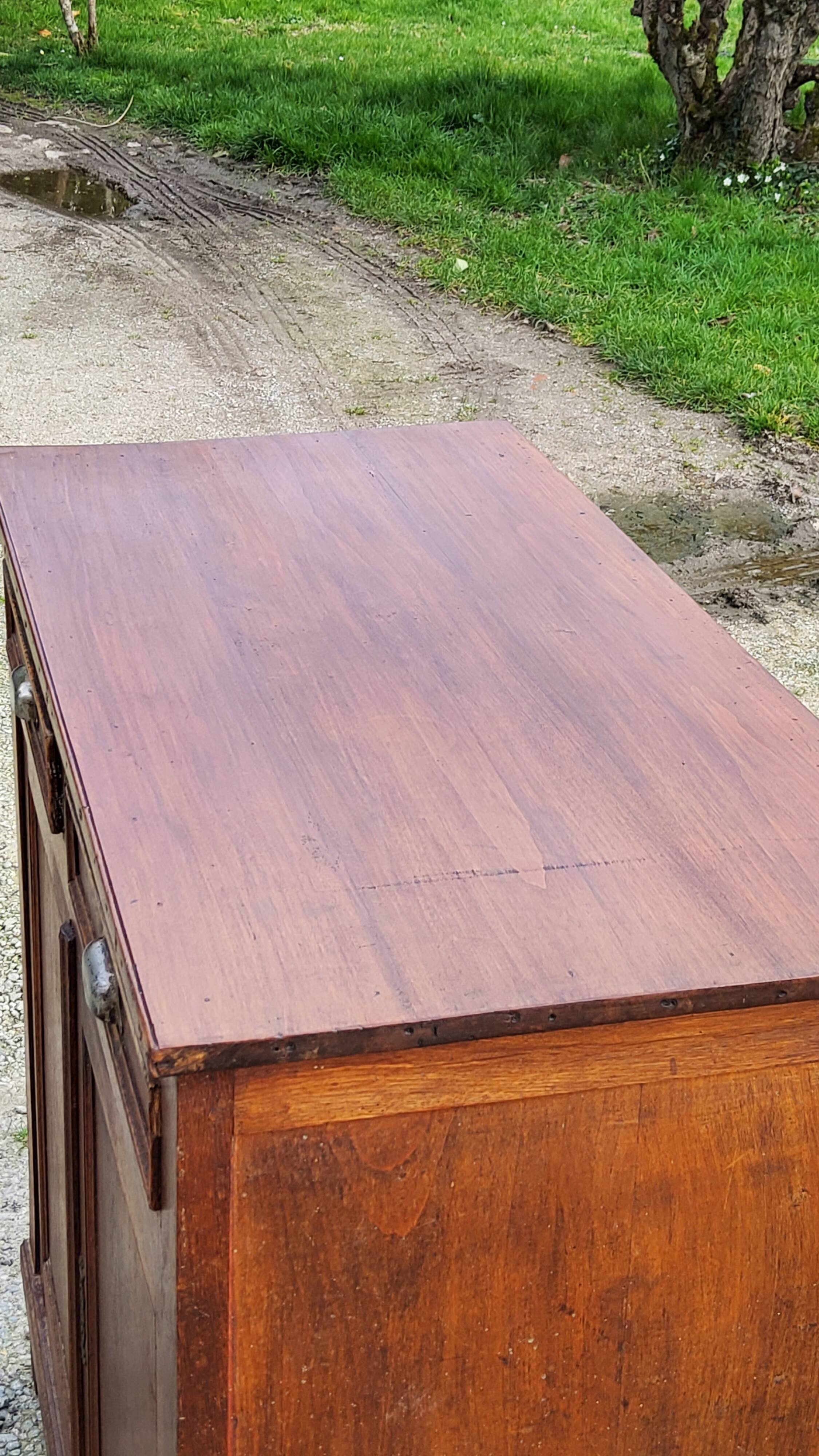 Parisian sideboard in solid oak and solid poplar early 20th century