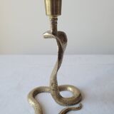 Zoomorphic snake cobra candle holder