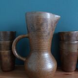Digoin stoneware cider or orangeade service