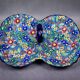 Beggar / servant in Longwy earthenware – floral decoration, 1950s