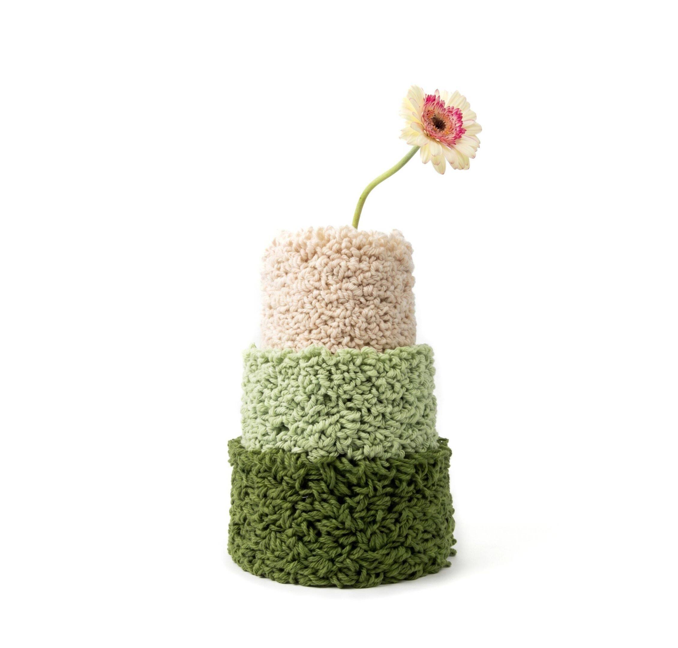 Grand Vase Dégradé Vert