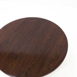 Vintage round wengé coffee table