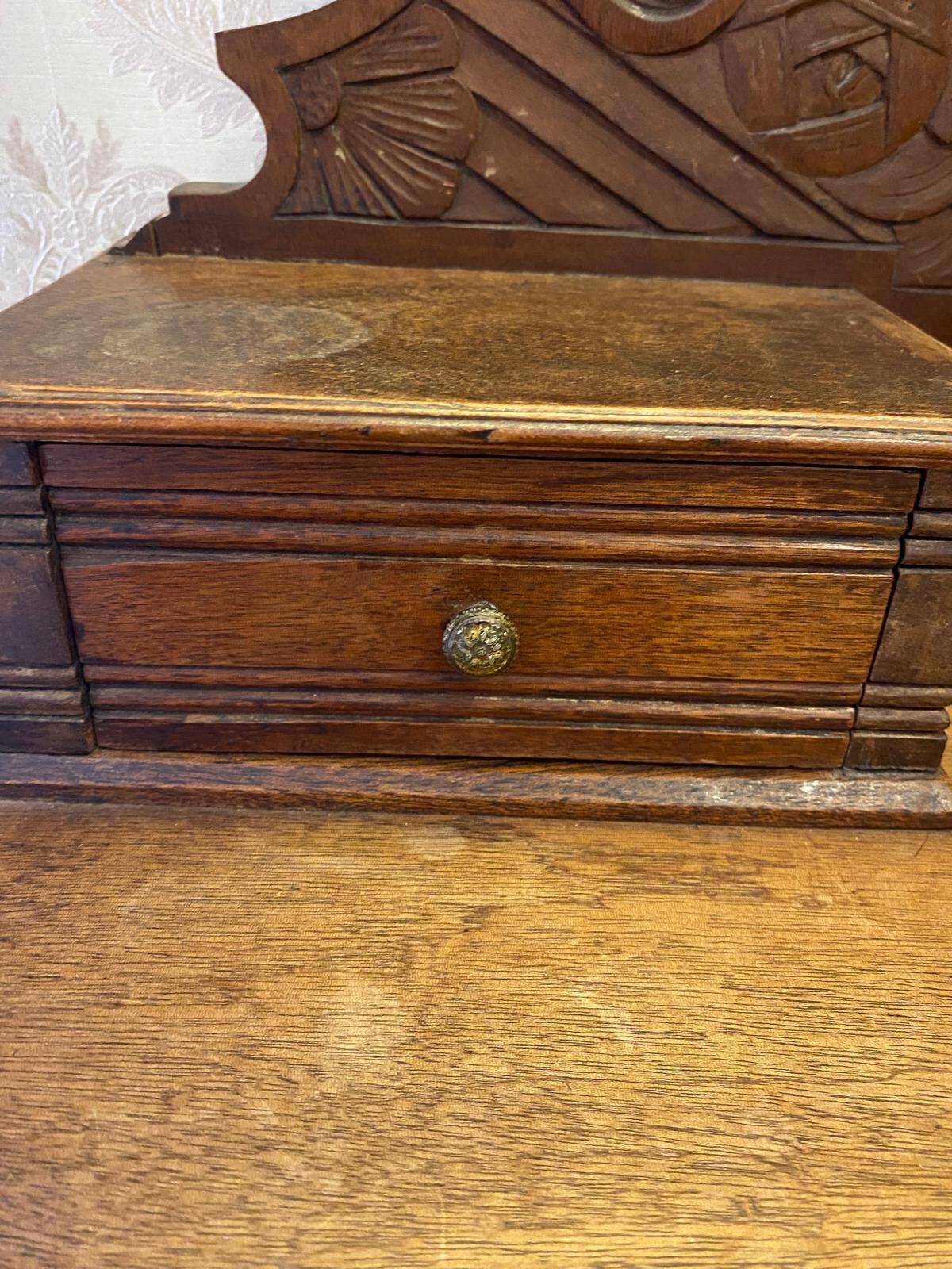 Antique carved wooden dresser – Henri II / neo-Renaissance style