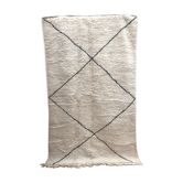 Berber carpet Beni Ouarain with black diamonds 2.73x1.65m