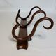 Coat rack in curved wood 1900, Michael Thonet, signed, 3 hooks
