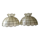Pair of mother-of-pearl and brass suspensions 60-70s