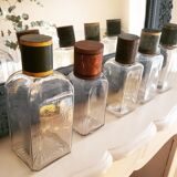 Pack of 5 antique pharmacy jars