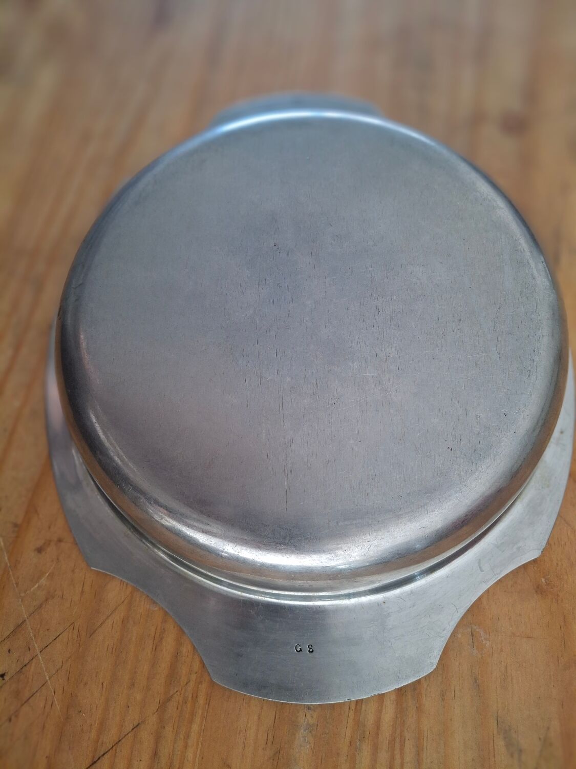 Vintage stainless steel serving dish – BB Lyon (Bouillet & Bourdelle) – year