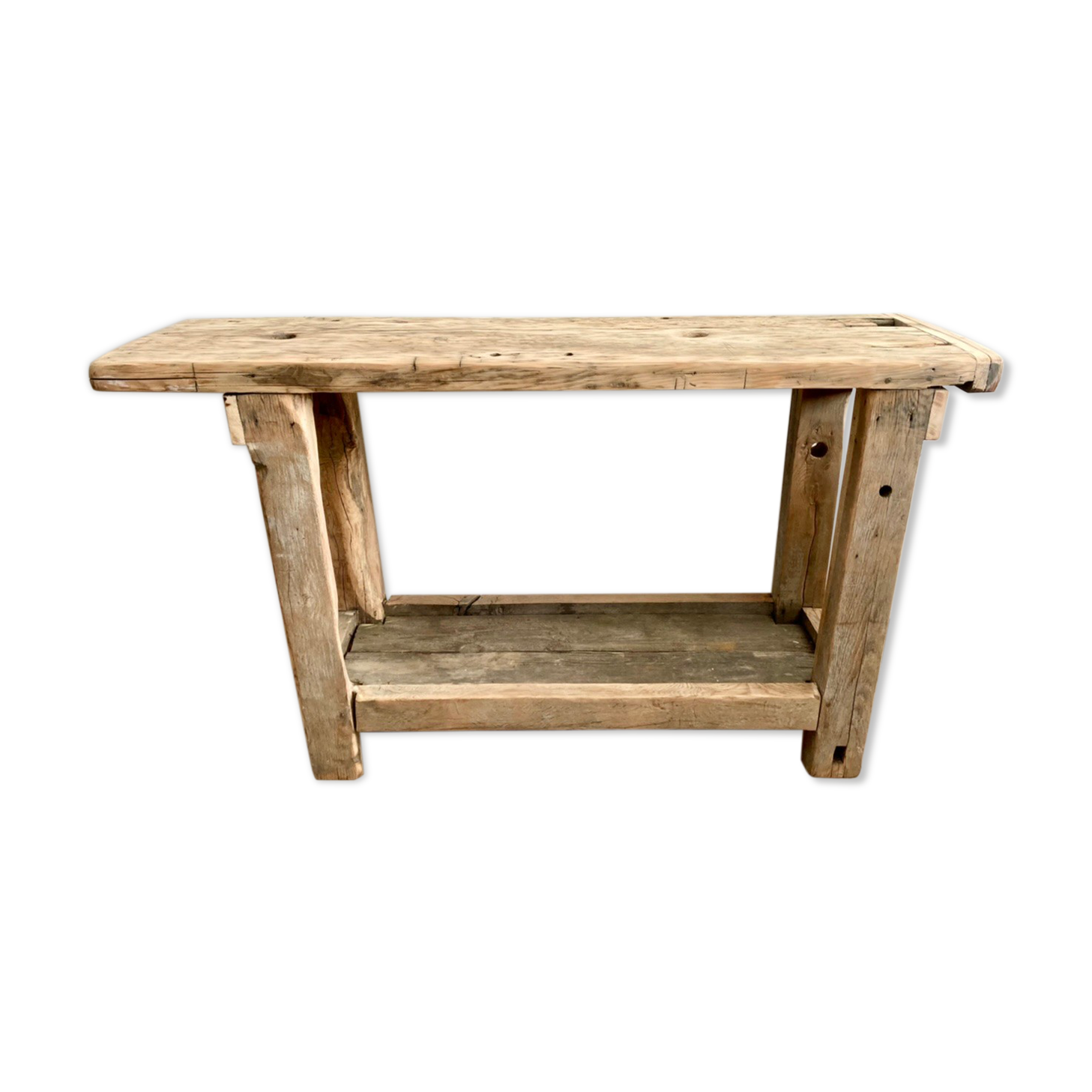 Old wooden workbench