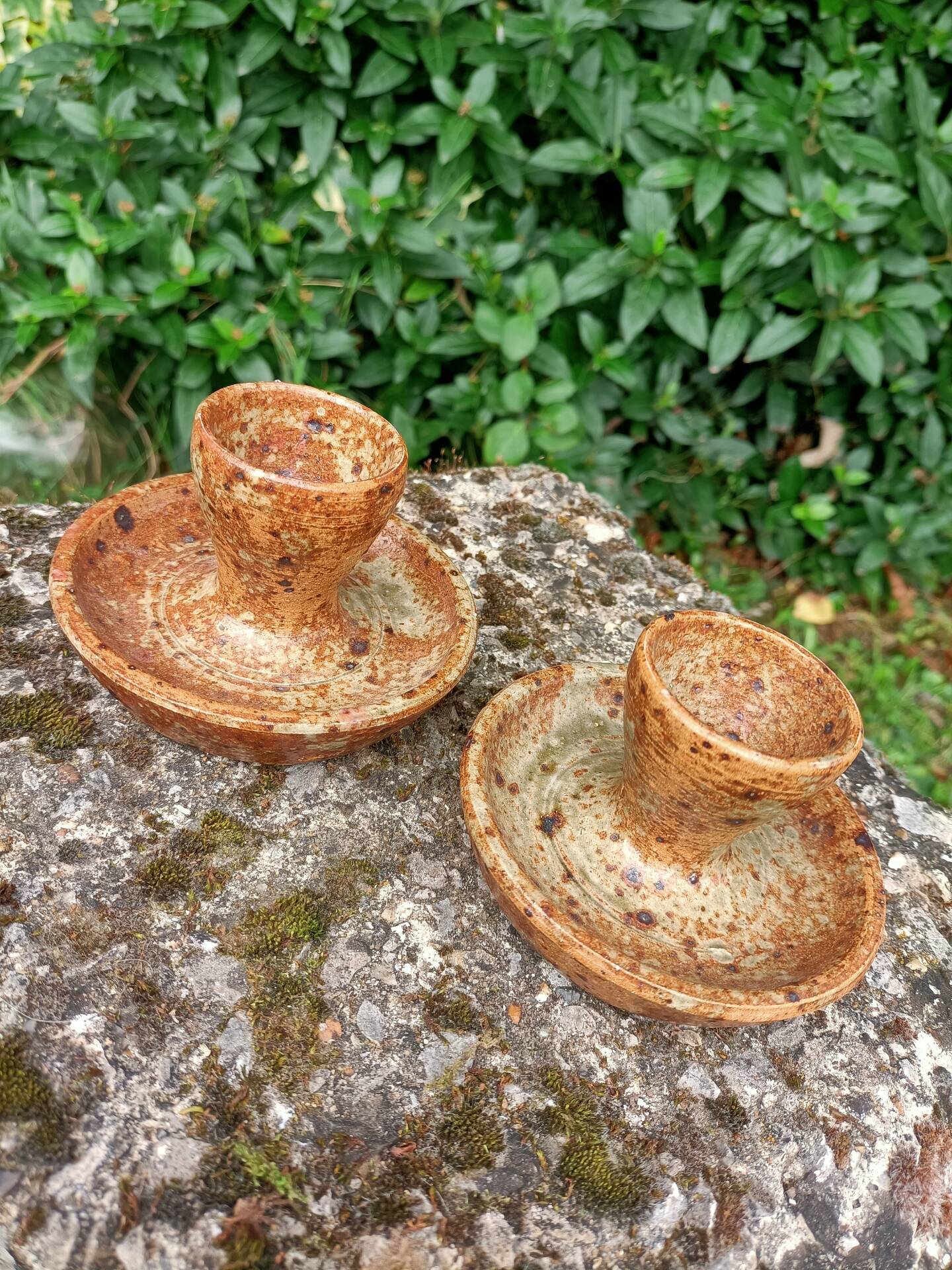 Ensemble de Coquetiers rétro en gre