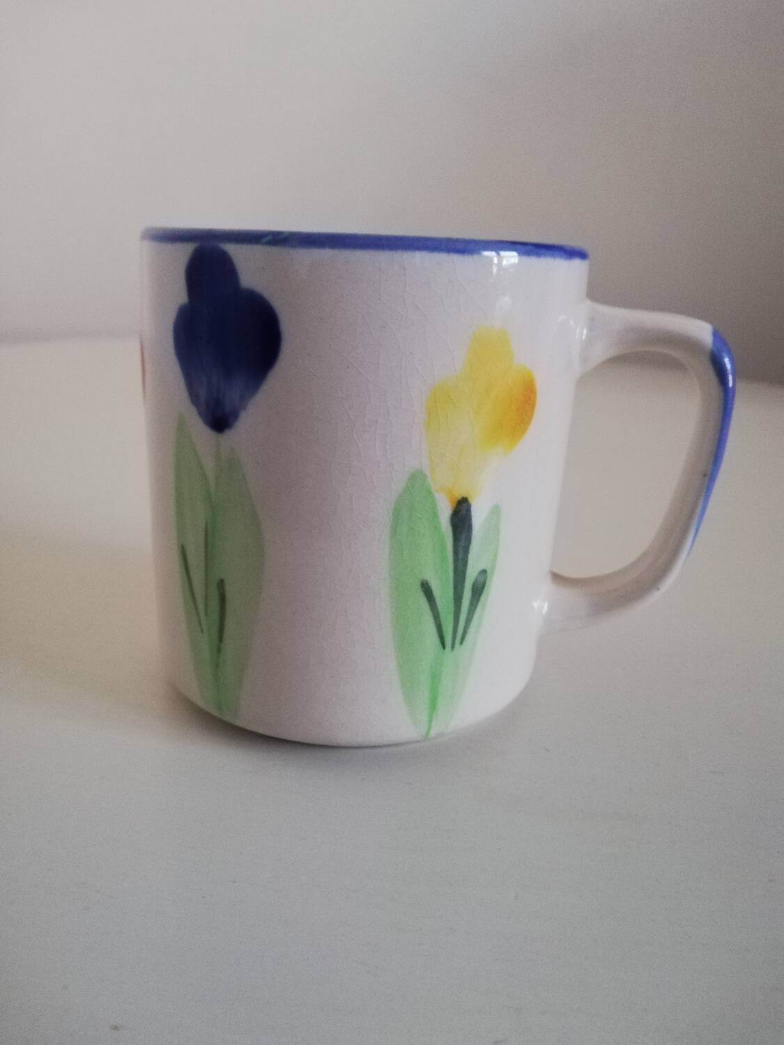 Tasse mug vintage peint à la main