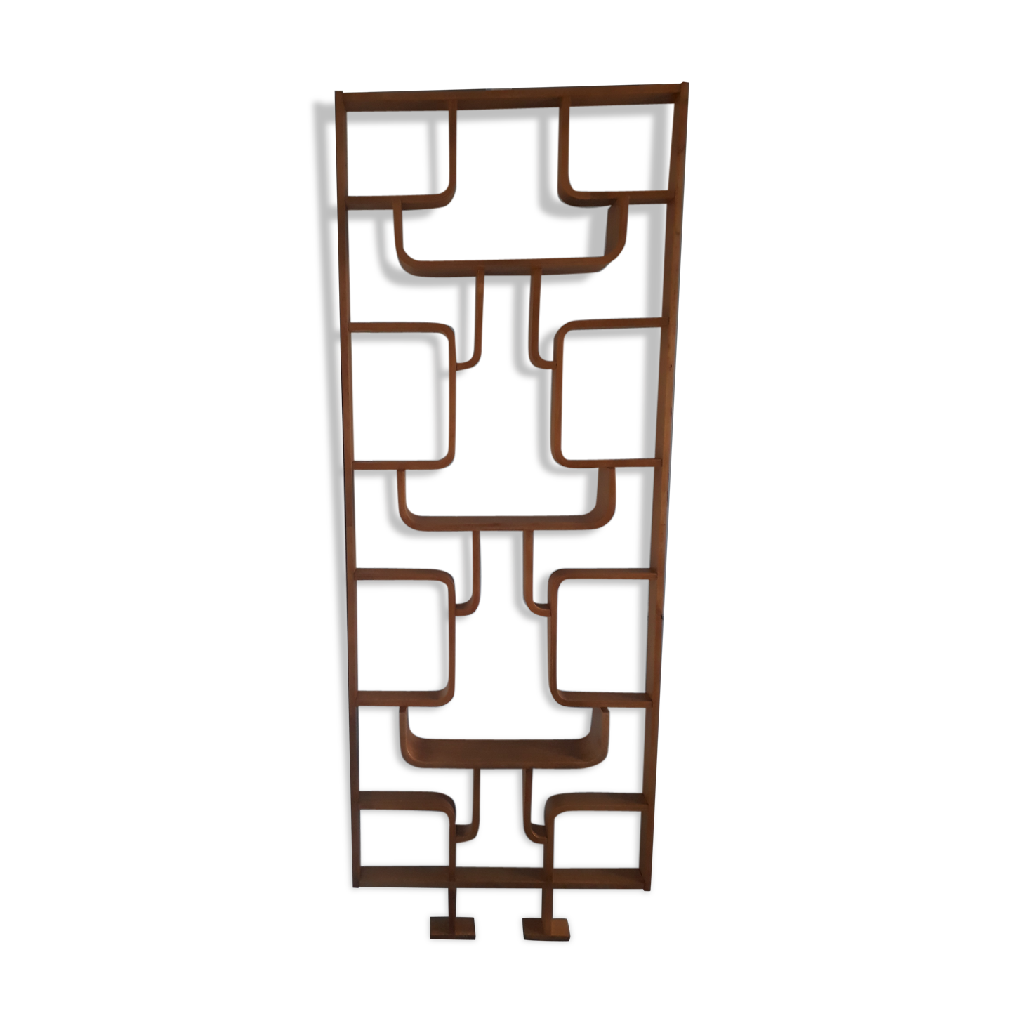 Trellis dyed blond wood by Ludvík Volak vintage 1960