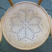 Thonet "Le Corbusier" armchair, circa 1905, star-shaped wooden seat