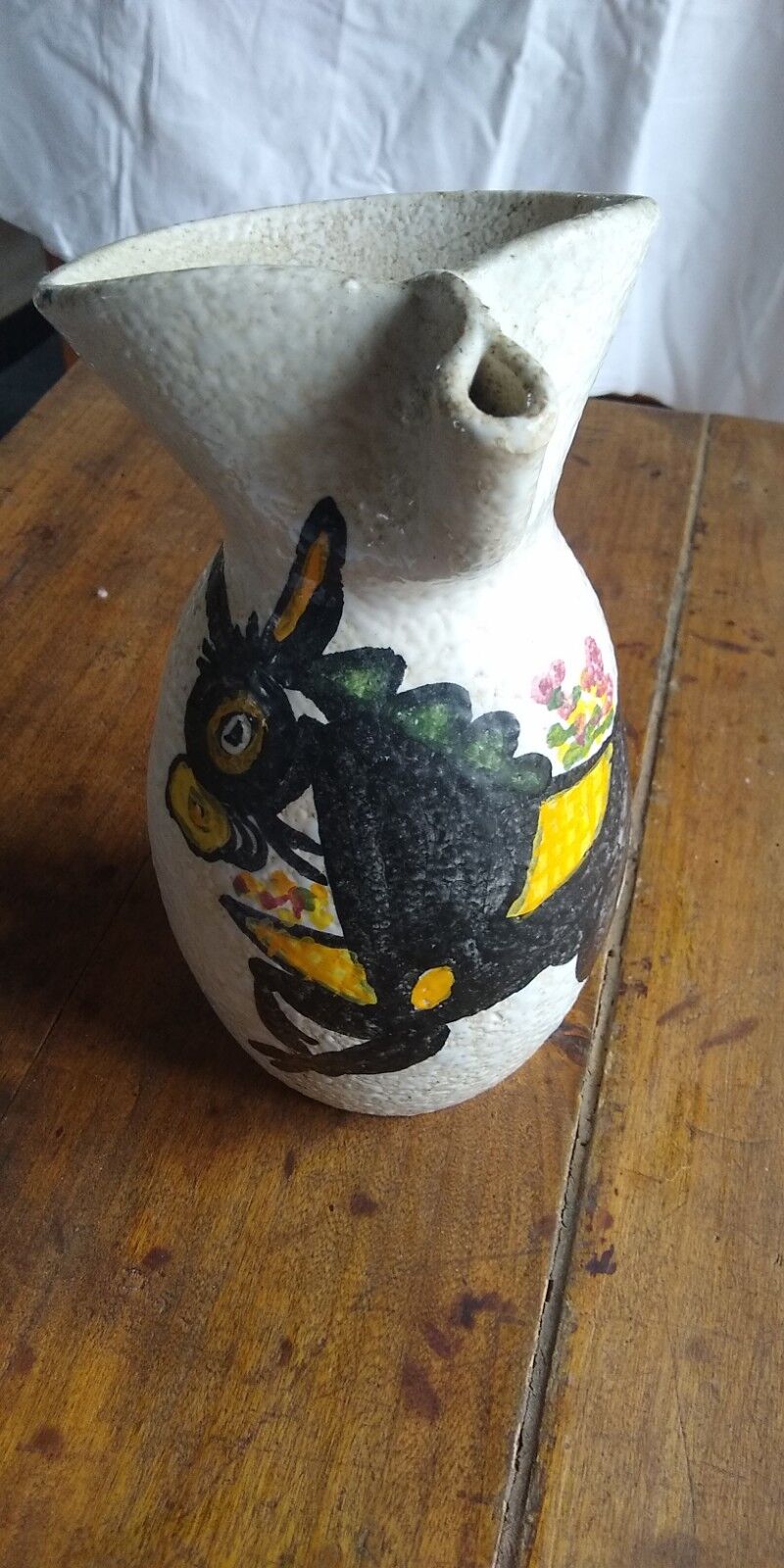 Pitcher and 5 ceramic cups from Toledo 1950/60
