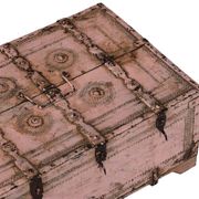 Dowry chest shekhawati rajasthan pink patina carved wood india