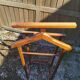 Double valet wood coat rack