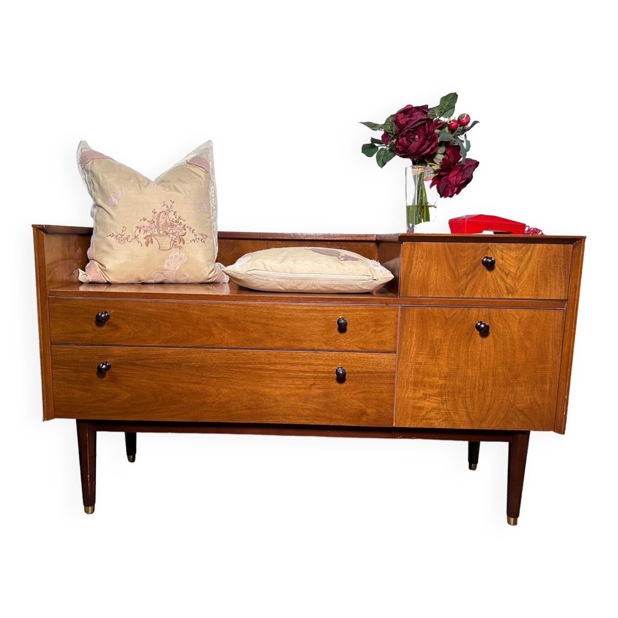 Mid century retro vintage teak telephone seat by G-Plan 1960