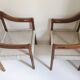 Pair of scandinavian armchairs 50s