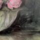 Old pastel painting, bouquets of roses, still life signed M. Legendre