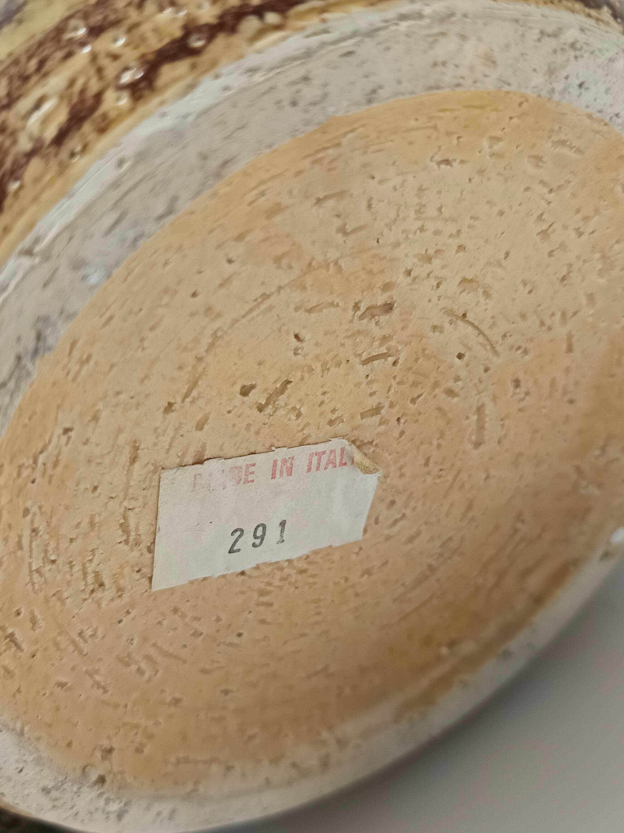 Glazed Ceramic Vase by Aldo Londi for Bitossi and for Cer Paoli, Sahara ser