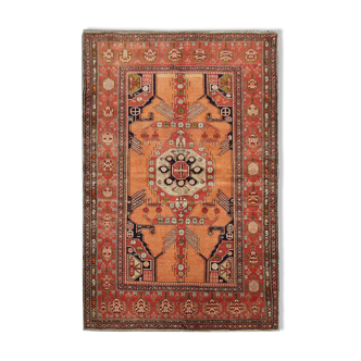 Antique Caucasian Handmade Wool Shirvan Rug 1890- 128x188cm