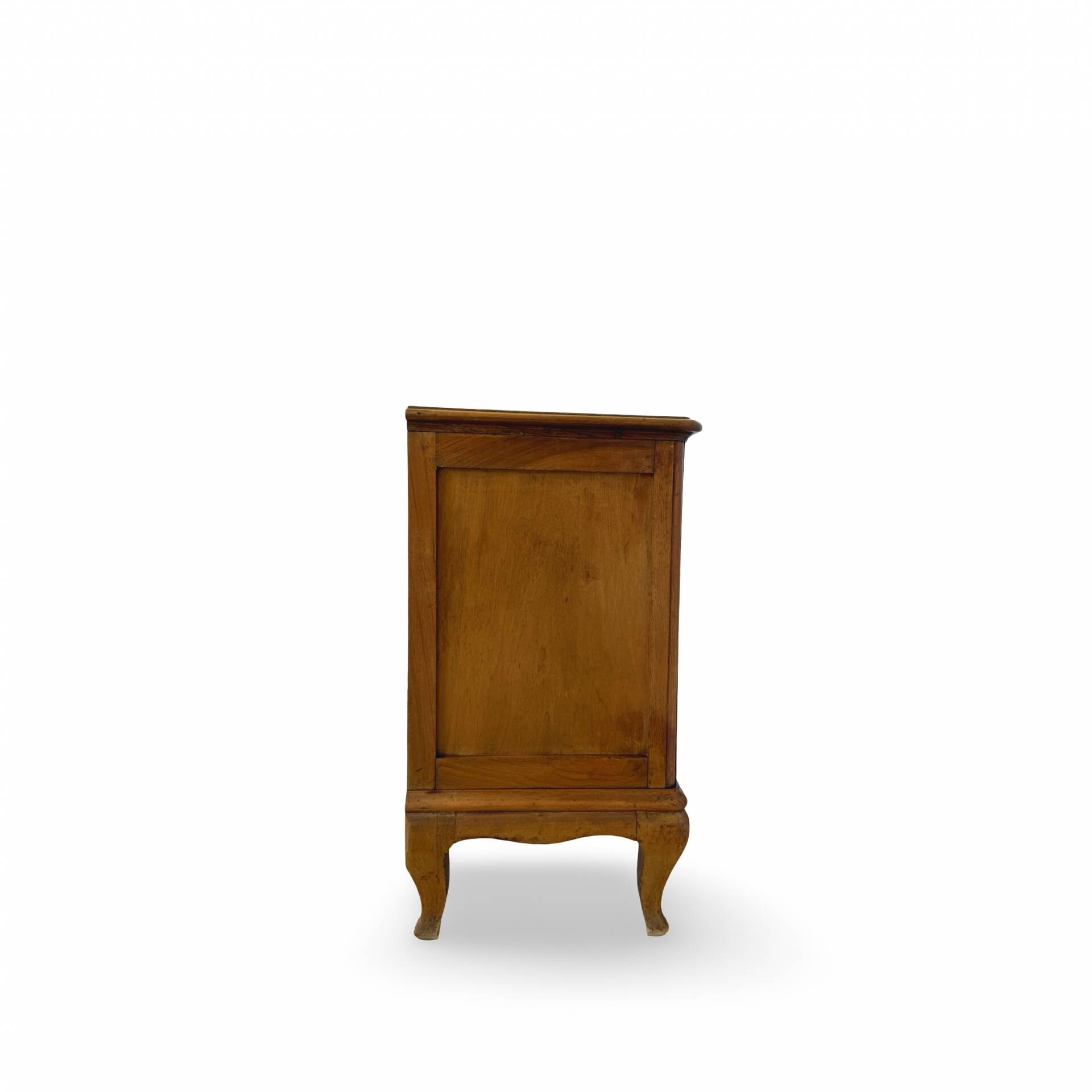 Antique Italian bedside table in solid walnut, 1920s/1930s