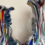 Paire de vases  en verre de Murano