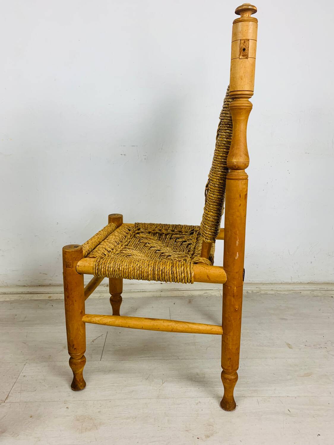 Wood and rope chair