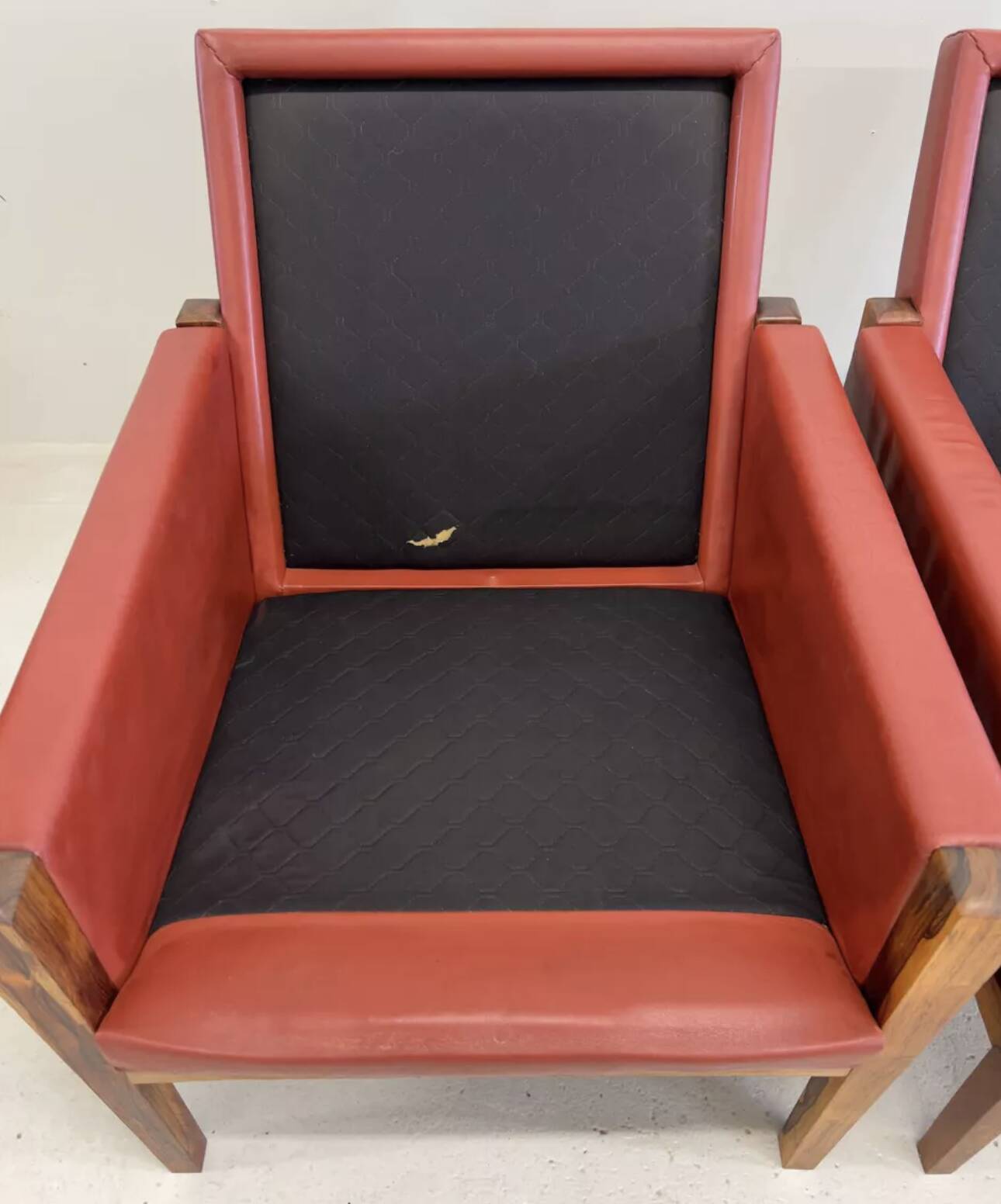 Vintage Danish Lounge Chairs In Rosewood And Leather. 1960s. 5