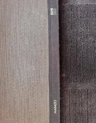 B&b italia corner sofa “ray” + b&b italia/maxalto “cratis” carpet