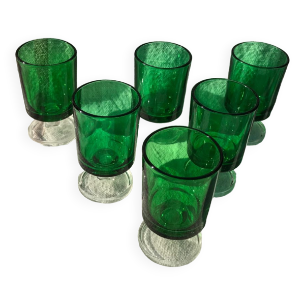 Ensemble de 6 verres à digestifs Suède / Cavalier Luminarc