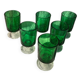 Set of 6 Sweden / Cavalier Luminarc digestive glasses