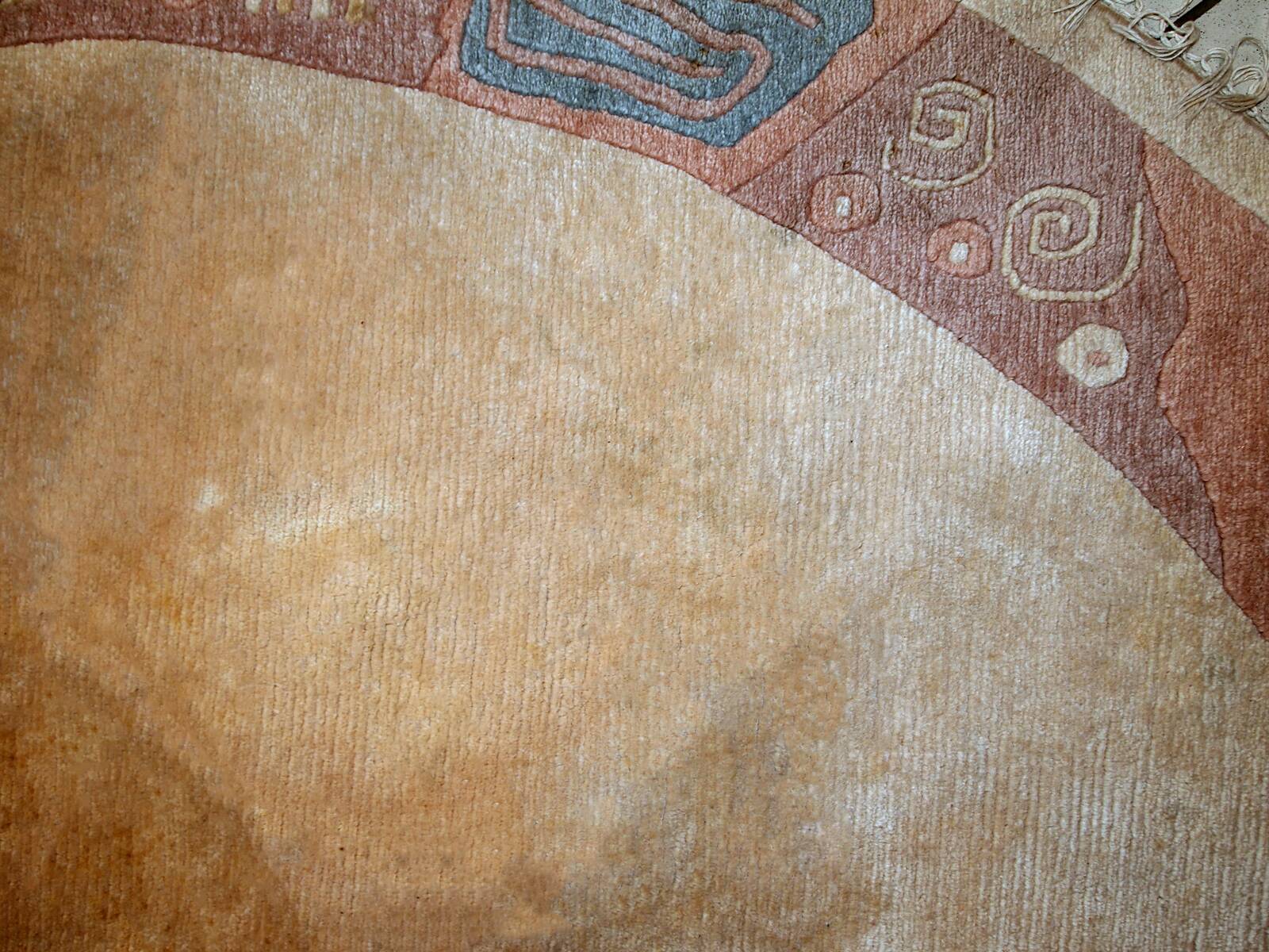 Tapis Vintage Khaden Tibétain en Laine, Années 1970, Épais et Élégant