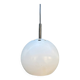White metal eye ball pendant light by LITA vintage 1970