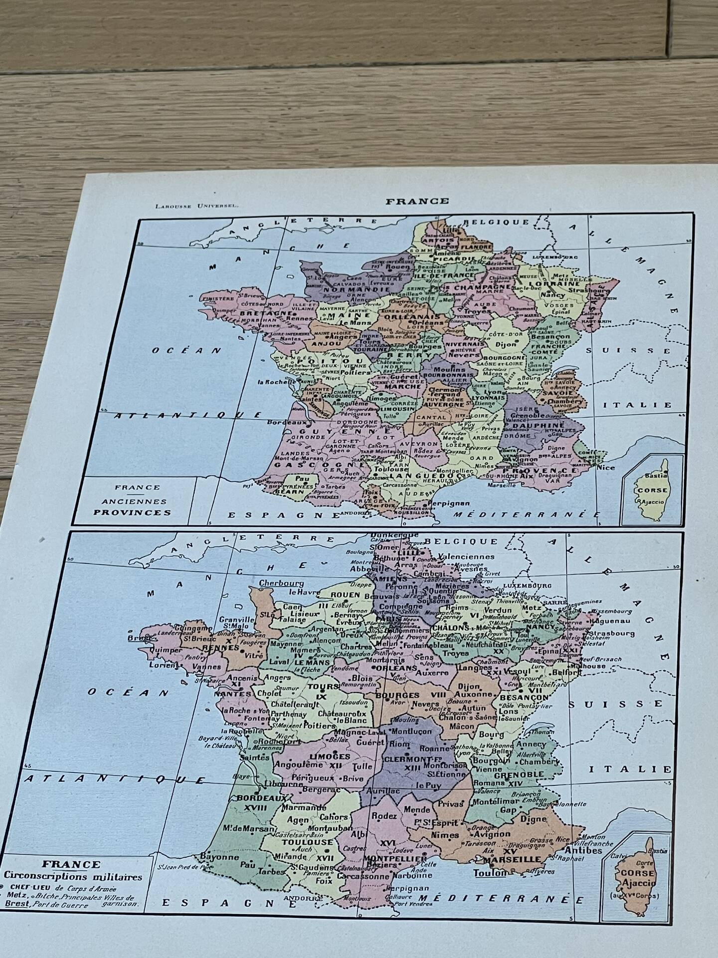 Map of France - 20x29cm