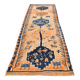 Tapis de couloir turc Orientel, orange délavé, bleu marine, 4 x 11, 105 x 339 cm, SK 23509