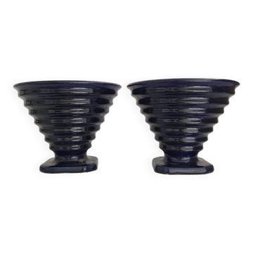 Pair of Art Deco ceramic vases