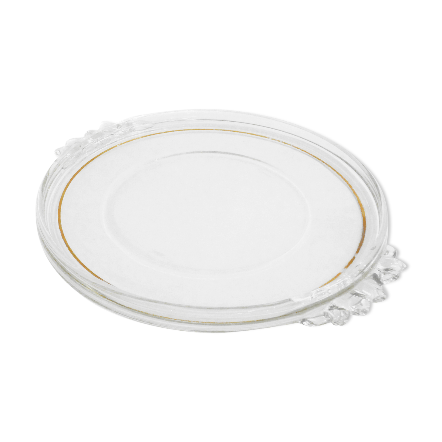 Round dish 1940's with flower handles