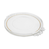 Plat rond 1940' anses fleurs