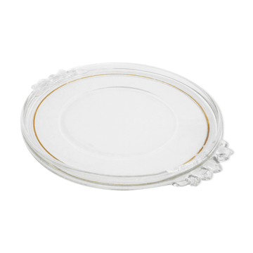 Round dish 1940's with flower handles