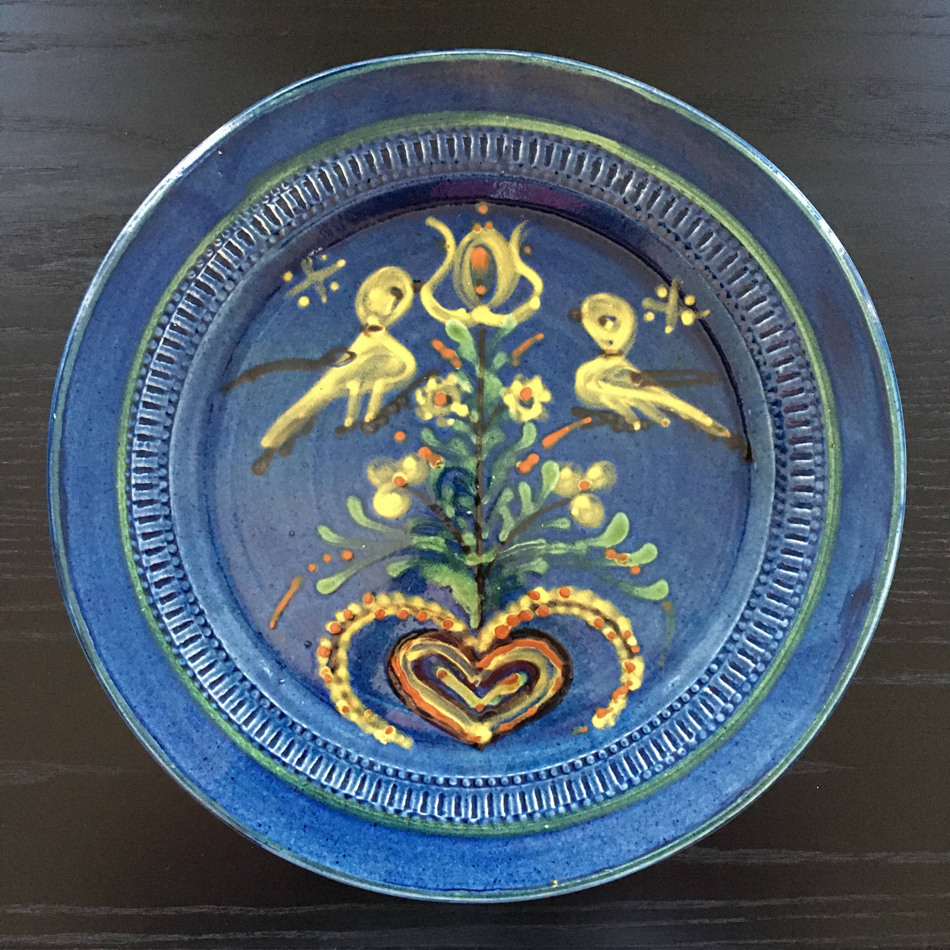 Large decorative dish from Savoie
