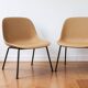 Pair of Fiber Lounge armchairs, Muuto