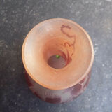 Soliflore Legras vase decorated with vine leaves