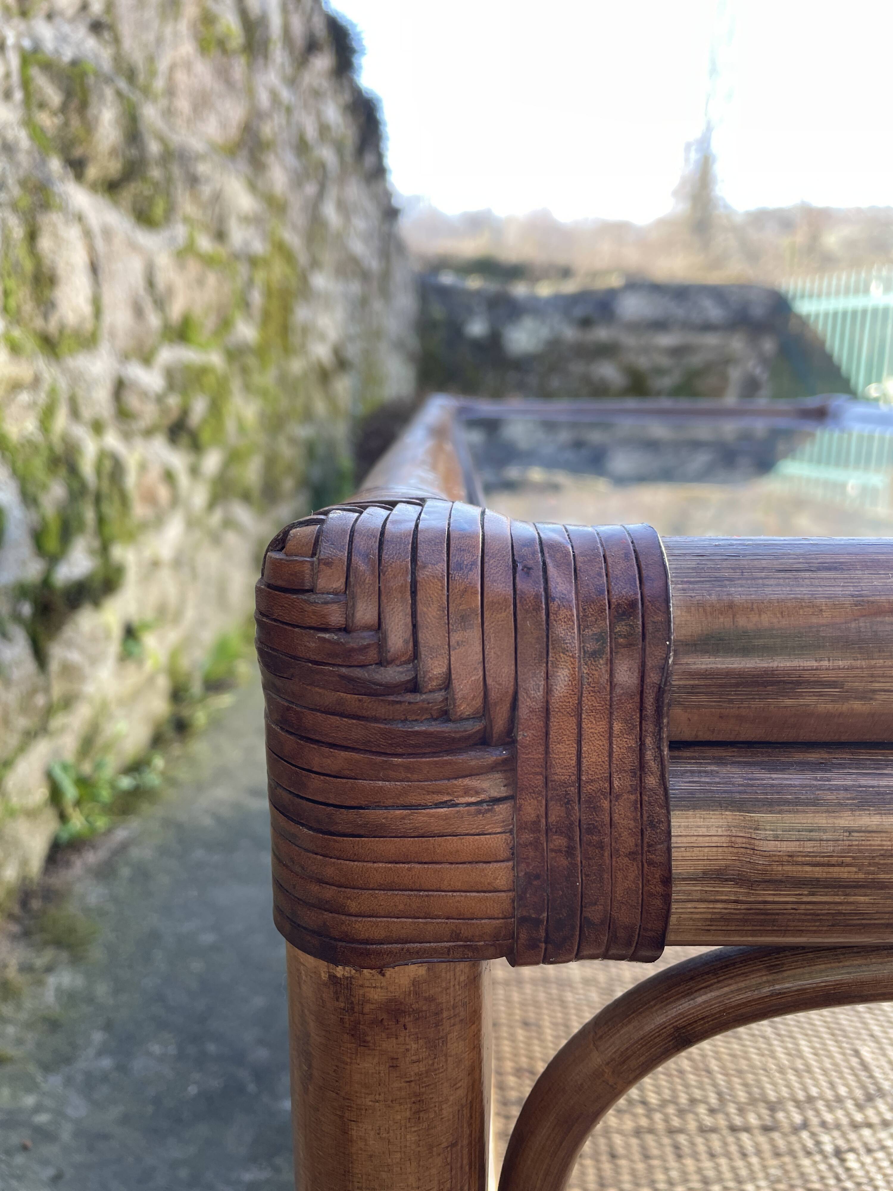 Roche Bobois bamboo coffee table