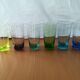 Set of 6 colored glasses